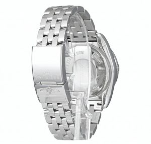 The stainless steel fake watch is waterproof.